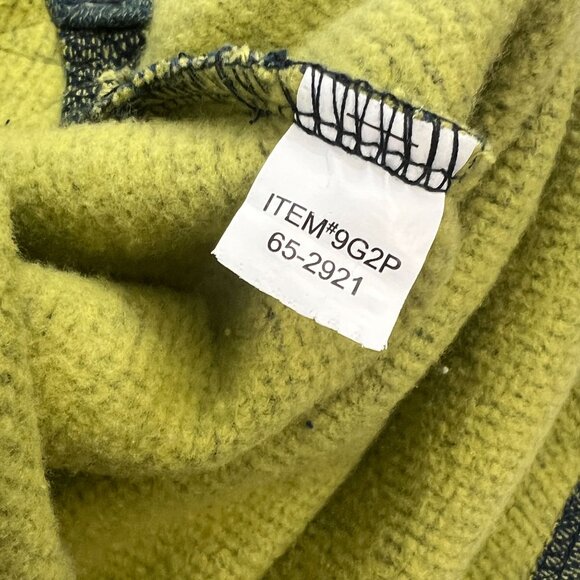 ORVIS Men's Olive Green 1/4 Zip Pullover Sweater With Brown Elbow Patches M - Picture 8 of 15